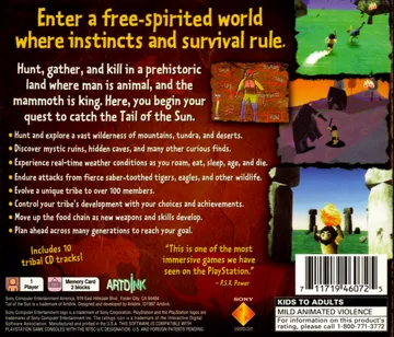 Tail of the Sun (US) box cover back